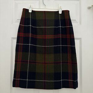 Chadwick’s Plaid Wool Blend Skirt